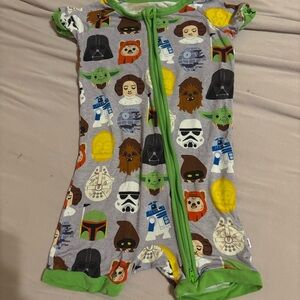 ☄️ Star Wars Kids Bodysuit with Green Trim